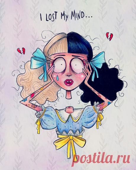 Melanie Martinez - Pacify Her with Tim Burton's style art ♡…, ,#melaniemartinez, ,#timburton, ,#alefvernon