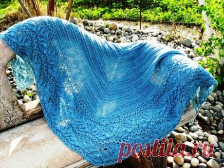 вязание спицами шаль - Самое интересное в блогах