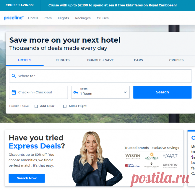 Priceline.com - The Best Deals on Hotels, Flights and Rental Cars.