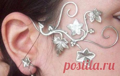 Elven Earring / Fairy Ear Wrap "Dreamy Ivy"