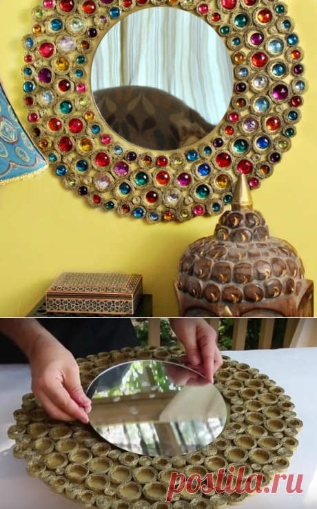 Декор зеркала в бохо стиле своими руками — DIYIdeas