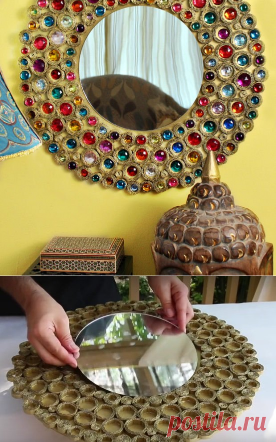 Декор зеркала в бохо стиле своими руками — DIYIdeas