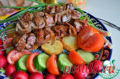 Шашлык из печени