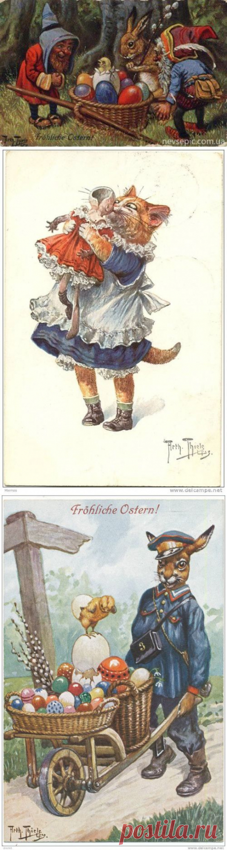 Немецкий  Carl Robert Arthur Thiele часть 2 - Коты, кошки, собаки и другие животные (195 работ) » Картины, художники, фотографы на Nevsepic