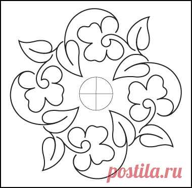 free pattern - Pansy Block - from Urban Elementz - I love their designs! | quilt lines