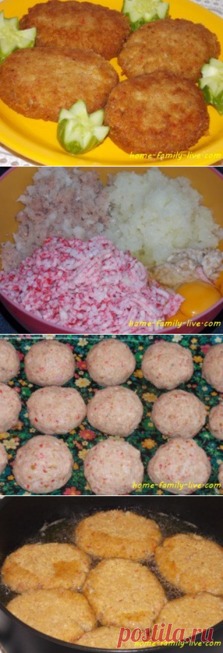 Рыбные котлеты - Кулинарные рецептыКулинарные рецепты