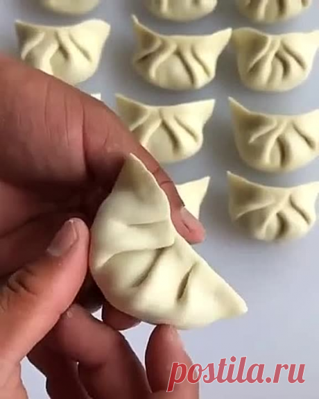 вариант лепки пельмешек