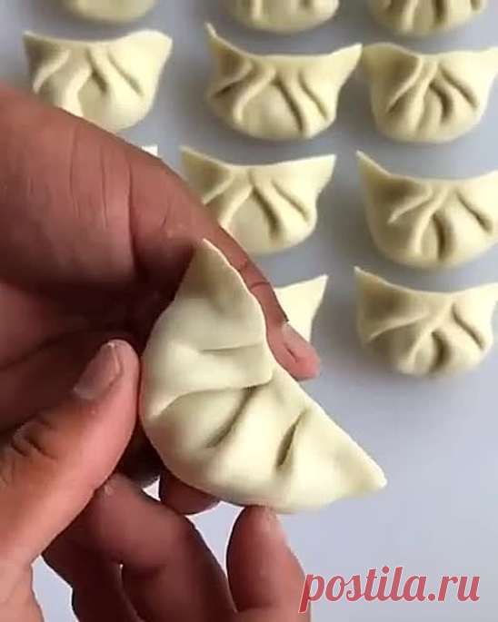 вариант лепки пельмешек