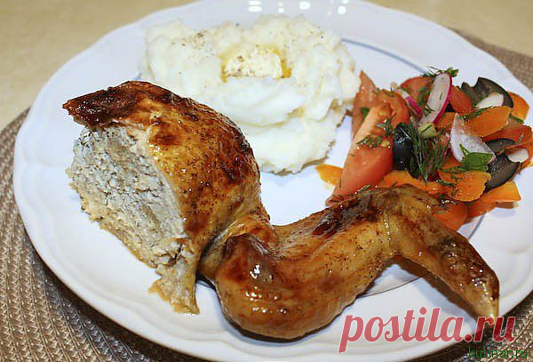 Фаршированная "фальшивая" курица | Мужской кулинарный сайт - лучшие рецепты с фото