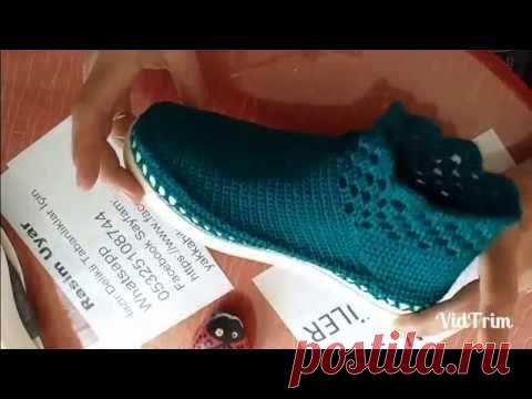 (16) Yeni İç Dış Botu Tığ İşi Modeli - YouTube