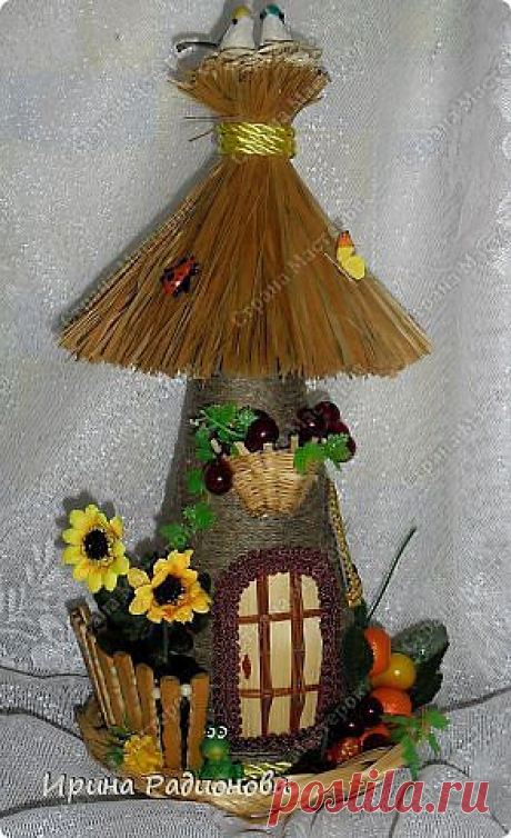 домик из бутылки.