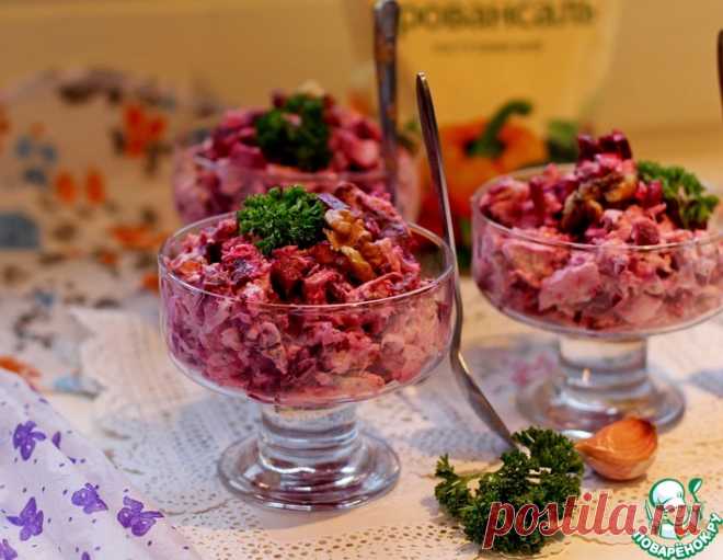 Салат со свеклой и курицей – кулинарный рецепт