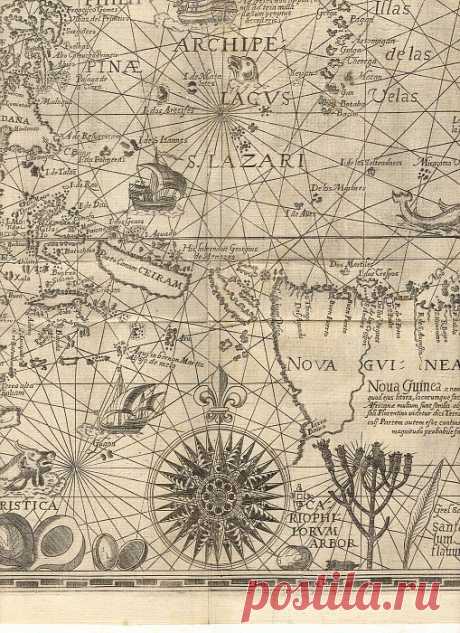 Ян ван Линсхотен - Молуккские острова (Острова пряностей), 1598 Карта — Древние карты мира в высоком разрешении - Старинные карты ★ Разрешение файла: 2552×3510 px. Информация о картине, описание, где находится, другие картины художника. Альбом: Древние карты мира в высоком разрешении - Старинные карты, #32/242.