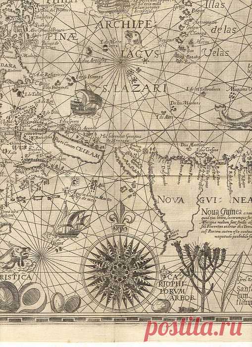 Ян ван Линсхотен - Молуккские острова (Острова пряностей), 1598 Карта — Древние карты мира в высоком разрешении - Старинные карты ★ Разрешение файла: 2552×3510 px. Информация о картине, описание, где находится, другие картины художника. Альбом: Древние карты мира в высоком разрешении - Старинные карты, #32/242.