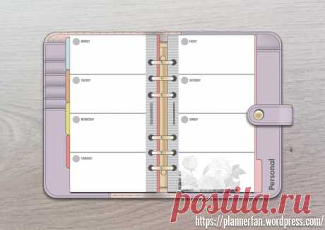 [Heidi Swapp Personal Memory Planner]: Разворот на неделю черно-белый | Weekly View [English] — Planner Fan