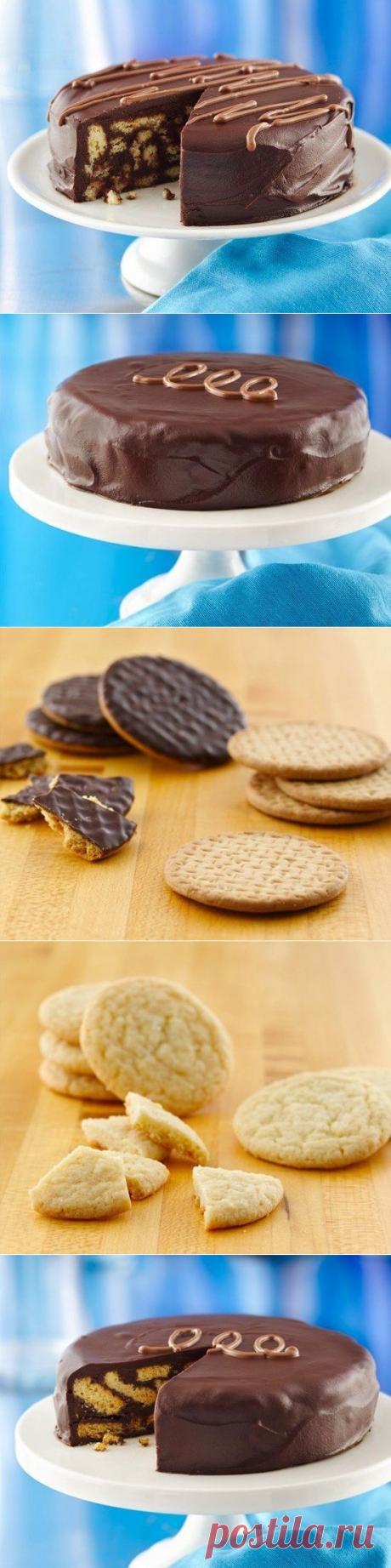 Как приготовить шоколадный торт из печенья - рецепт, ингридиенты и фотографии
