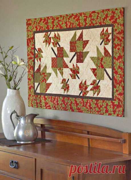 МК по сборке панно. Tumbling Leaves | AllPeopleQuilt.com