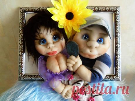 Интерьерные куклы.Скульптурно-текстильная