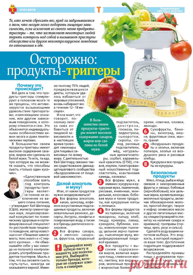 Острожно: продукты-триггеры