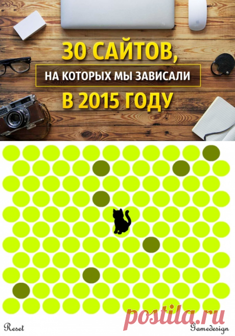30 сайтов, на которых мы зависали в 2015 году