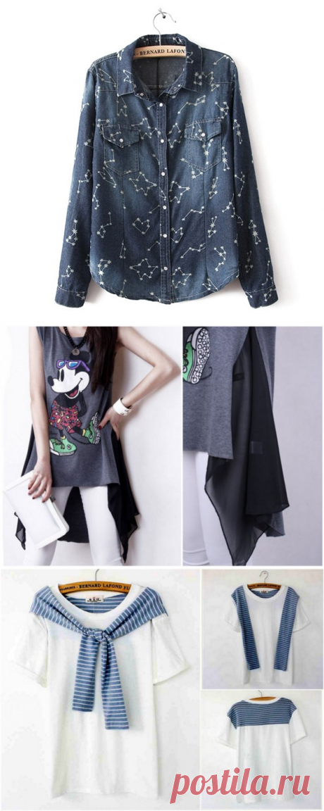 Детали и идеи. Блузки, водолазки, футболки... -2 (трафик) / Детали / ВТОРАЯ УЛИЦА