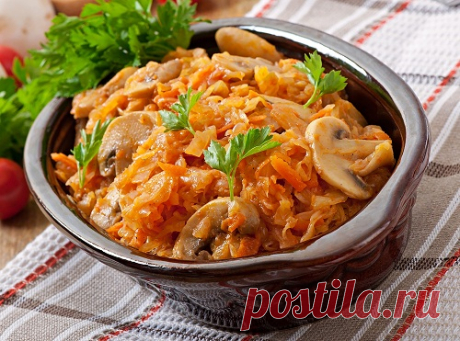 Тушеная капуста с мясом - 7 оригинальных рецептов с фото