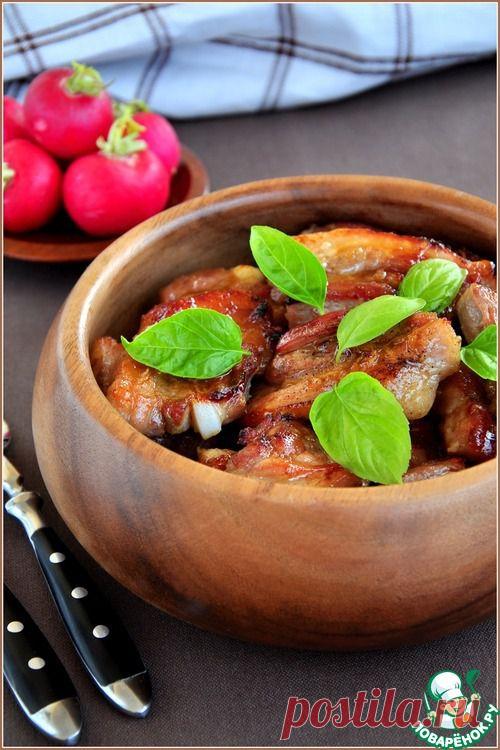 Свиной подчеревок запеченный в очень вкусном маринаде