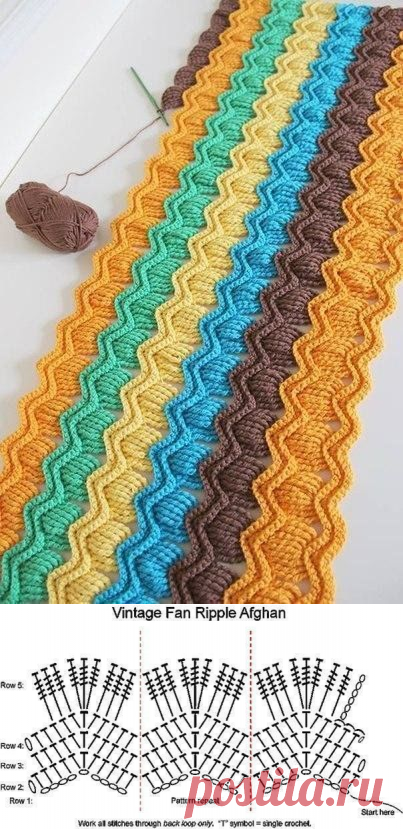 ​Интересный узор с зубчиками &mdash; DIYIdeas