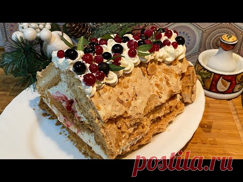 МЕРЕНГОВЫЙ РУЛЕТ со сливочным кремом ПЛОМБИР / ИРА БЕЛАЯ