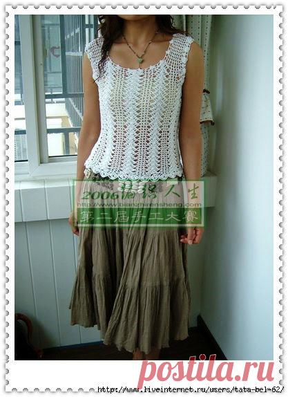 Майка крючком