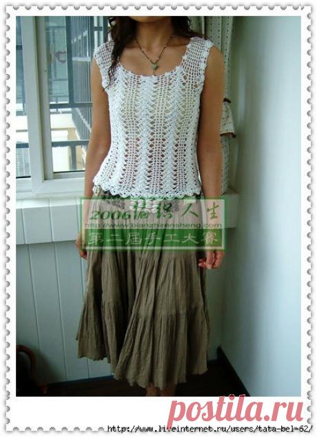 Майка крючком