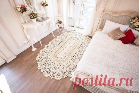 Мастер-класс на ковер LaceMayMiracle крючком | lacemats вязаные ковры | Яндекс Дзен