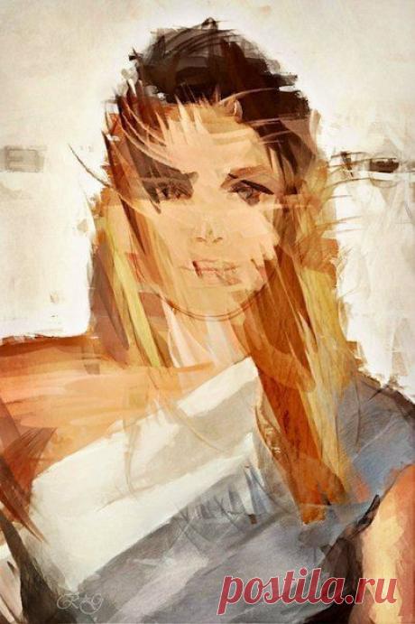 Женские портреты на картинах художника Kantarigan London / Удивительное искусство