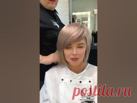 ГРАДУИРОВАННЫЙ БОБ С ЧЁЛКОЙ НА БОК/GRADUATED BOB WITH BANGS ON THE SIDE.@Ссылка на Инстаграм Елены Савиной:https://www.instagram.com/savina_colorist/КОЛОРИСТ...