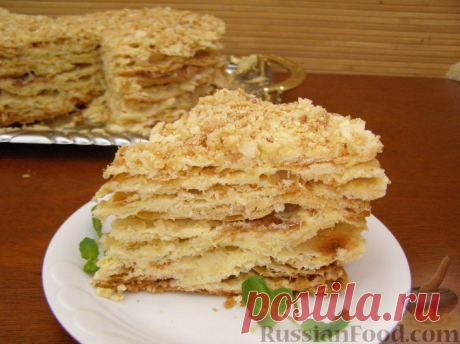 Рецепт: Торт слоеный «Наполеон» на RussianFood.com