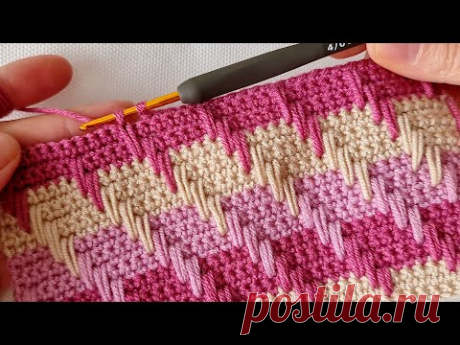 Muhteşem Afgan işi örgü modeli
