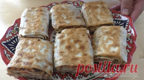 Не готовьте сегодня пока не посмотрите этот рецепт / Рулет из лаваша