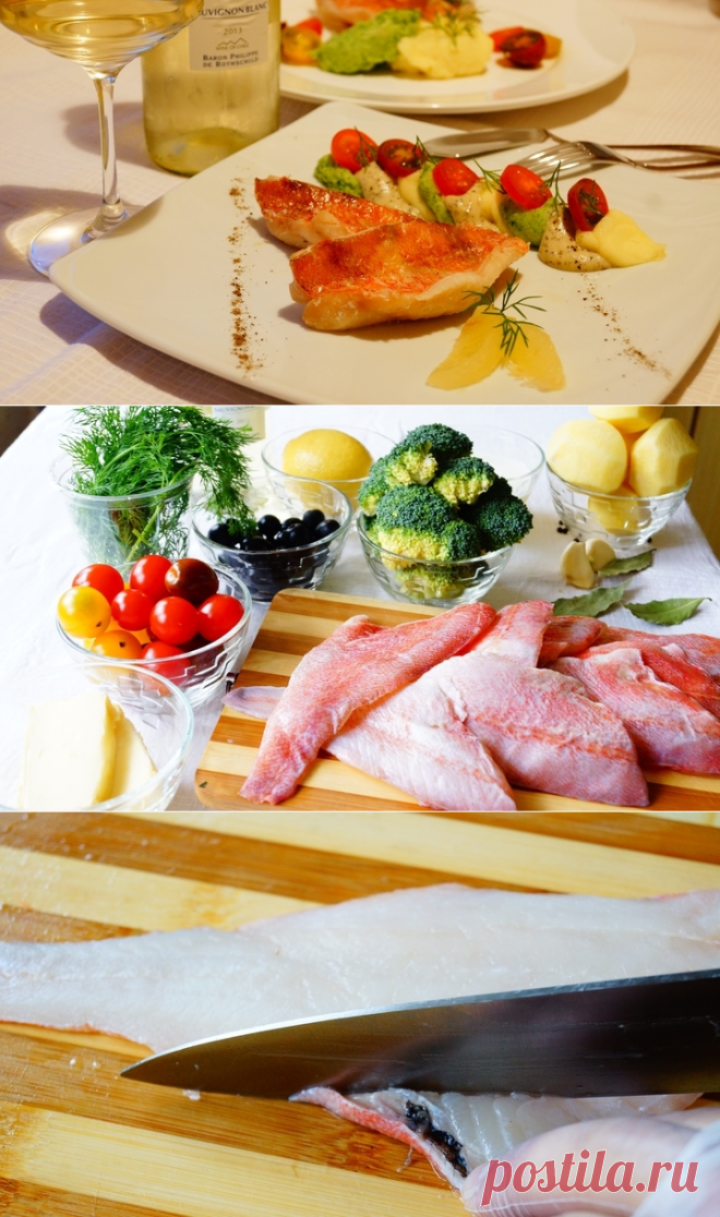 Морской окунь с картофельным стумпом - рецепт - как приготовить - ингредиенты, состав, время приготовления - Леди Mail.Ru