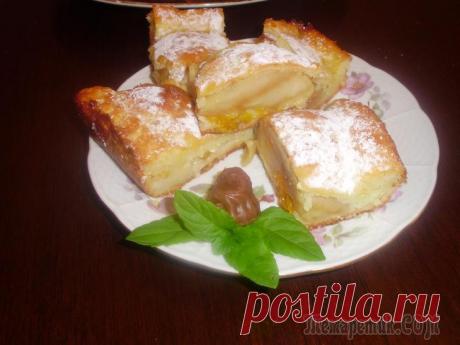 ПЕСОЧНО-ТВОРОЖНЫЙ ПИРОГ «ЯБЛОЧНЫЙ БАРХАН»