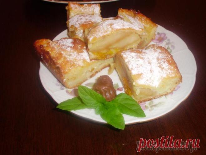 ПЕСОЧНО-ТВОРОЖНЫЙ ПИРОГ «ЯБЛОЧНЫЙ БАРХАН»