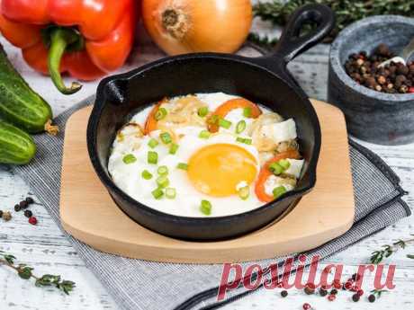 Яичница с брынзой | Продукты Ермолино