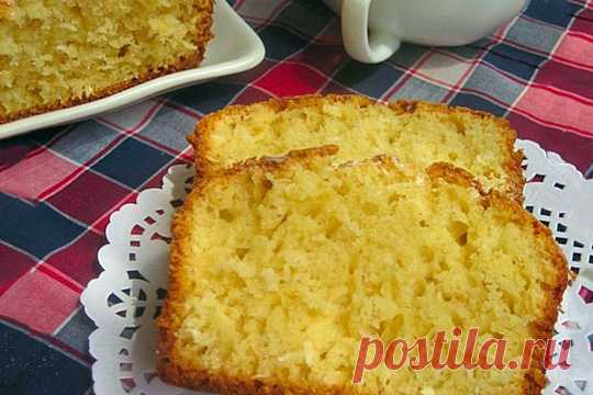 Персиковый кекс на киселе — Моя кухня