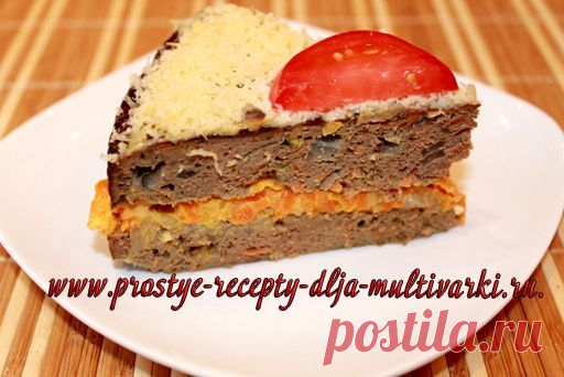 Печеночный торт в мультиварке