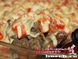 Куриная печень, запеченная с помидорами по-милански | Харч.ру - рецепты для любителей вкусно поесть