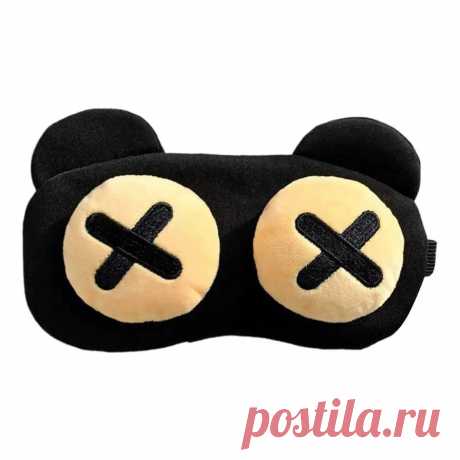 Маска для сна мультяшная за 445₽ - только посмотри! Плюшевая маска для сна с мультяшными глазами - аксессуар для комфортного сна и весёлого утра. Беспроцентная рассрочка, бесплатная доставка, скидки до 25%