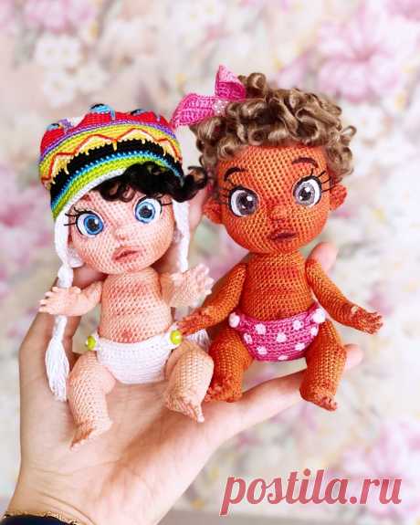 PDF Пупс крючком. FREE crochet pattern; Аmigurumi doll patterns. Амигуруми схемы и описания на русском. Вязаные игрушки и поделки своими руками #amimore - маленькая кукла, пупс, куколка, пупсик, мальчик, девочка.