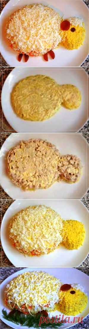 Салат «Новогодняя овечка» | Рецепты вкусно