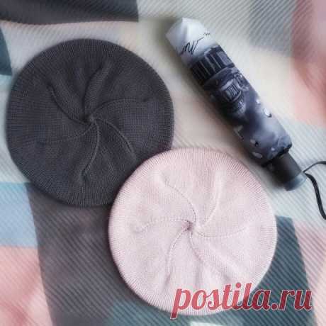 Берет спицами Автор tori_knitter