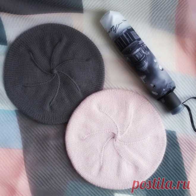 Берет спицами Автор tori_knitter