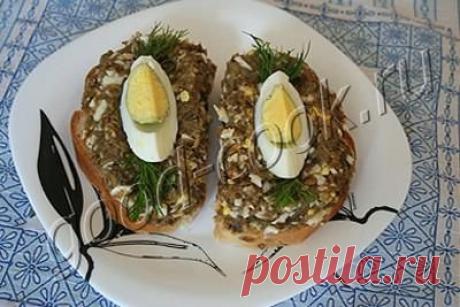 Хорошая кухня - баклажановый паштет с яйцами. Кулинарная книга рецептов. Салаты, выпечка.